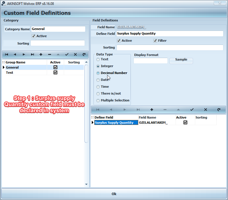 Wolvox ERP “Surplus Goods” Working System