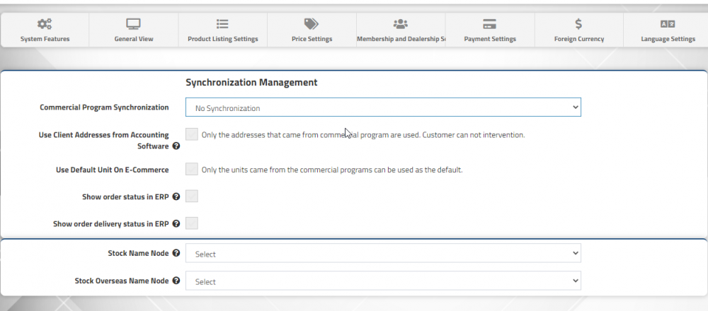 Commercial Program Management (Synchronization Management)