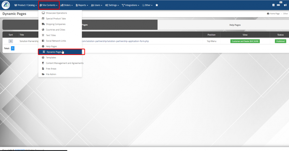 Dynamic Page Creation