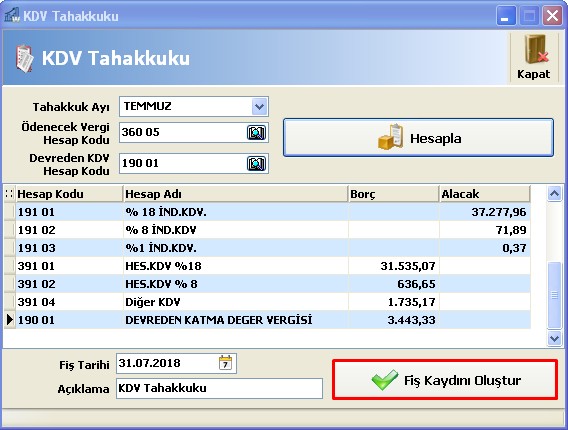 Analık tahakkuku. Yeni ve eski formül Analık tahakkuku. Yeni ve eski formül
